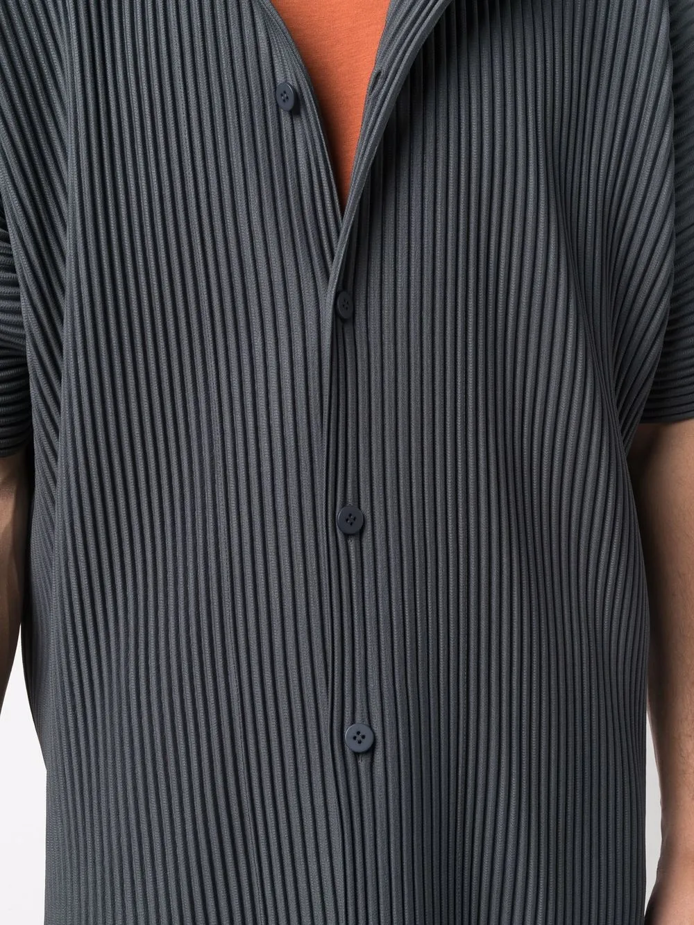 фото Homme plissé issey miyake плиссированная рубашка с короткими рукавами