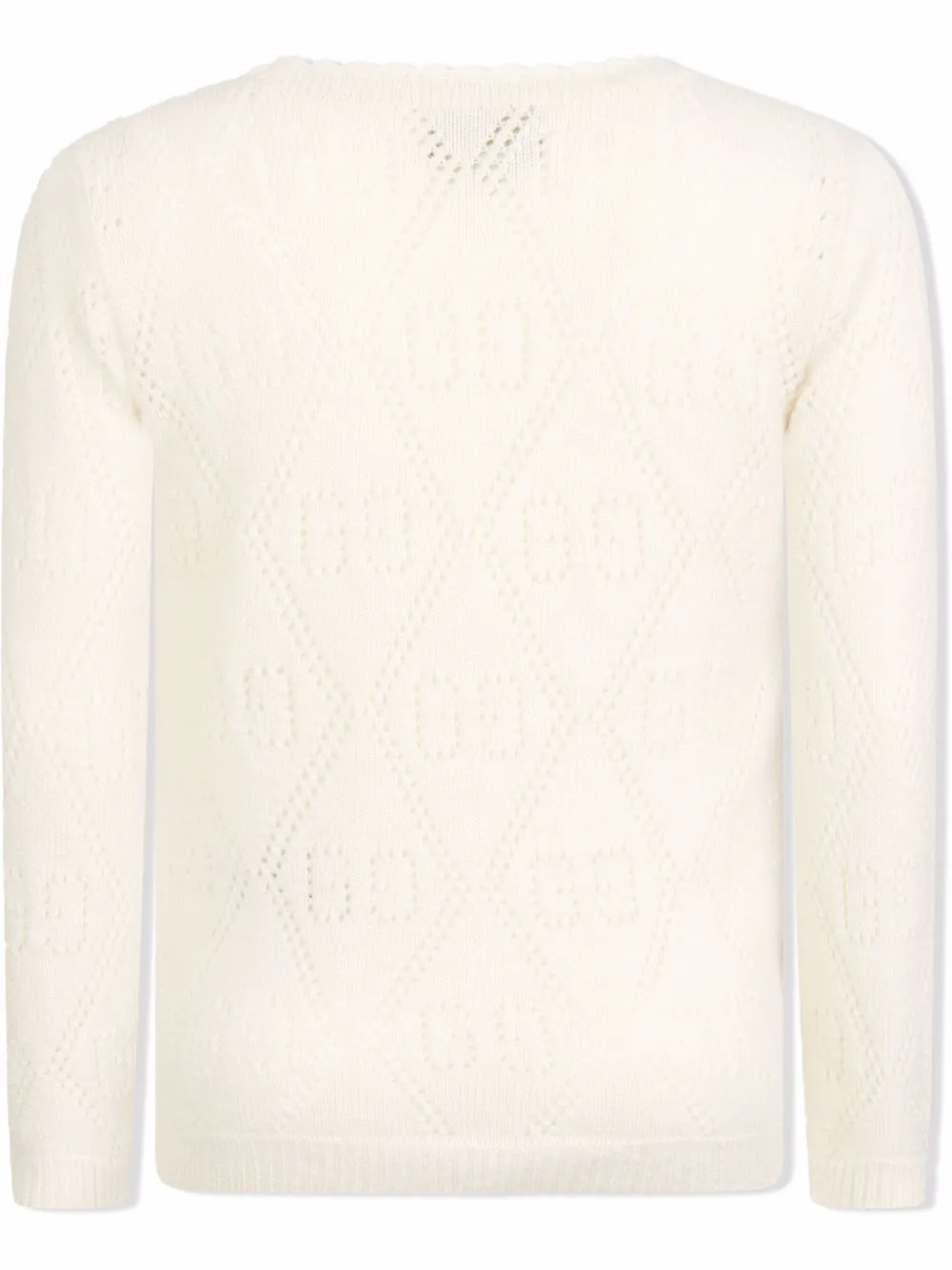 Gucci Kids Trui met GG patroon - Wit
