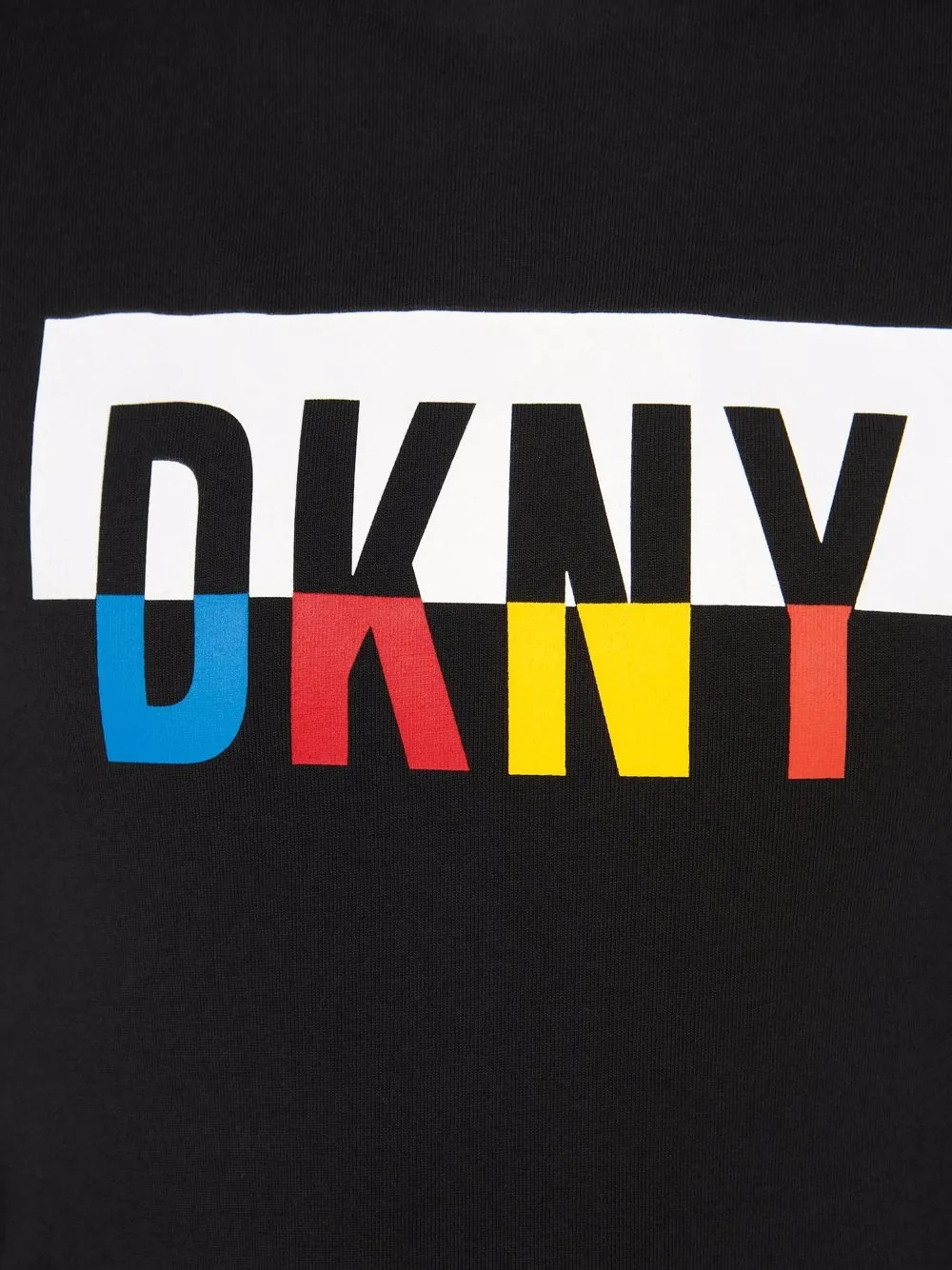 фото Dkny kids футболка в стиле колор-блок с логотипом