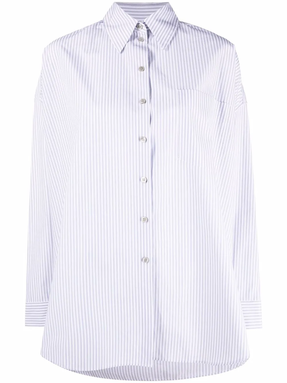 

Acne Studios camisa manga larga con estampado de rayas - Blanco