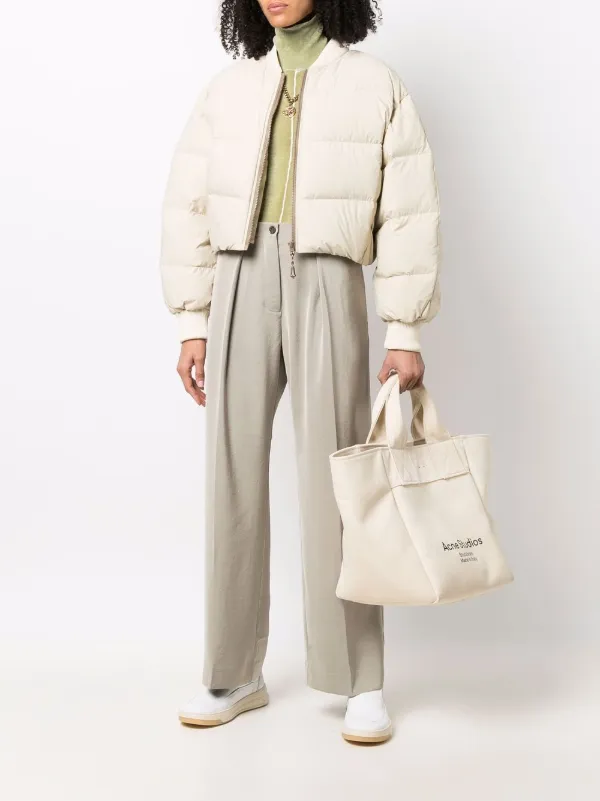 Acne Studios Cropped Quilted Down Jacket