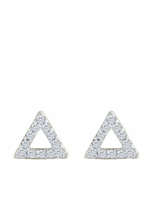 Puces d'oreilles en 14ct ornées de diamants - Mateo - Modalova
