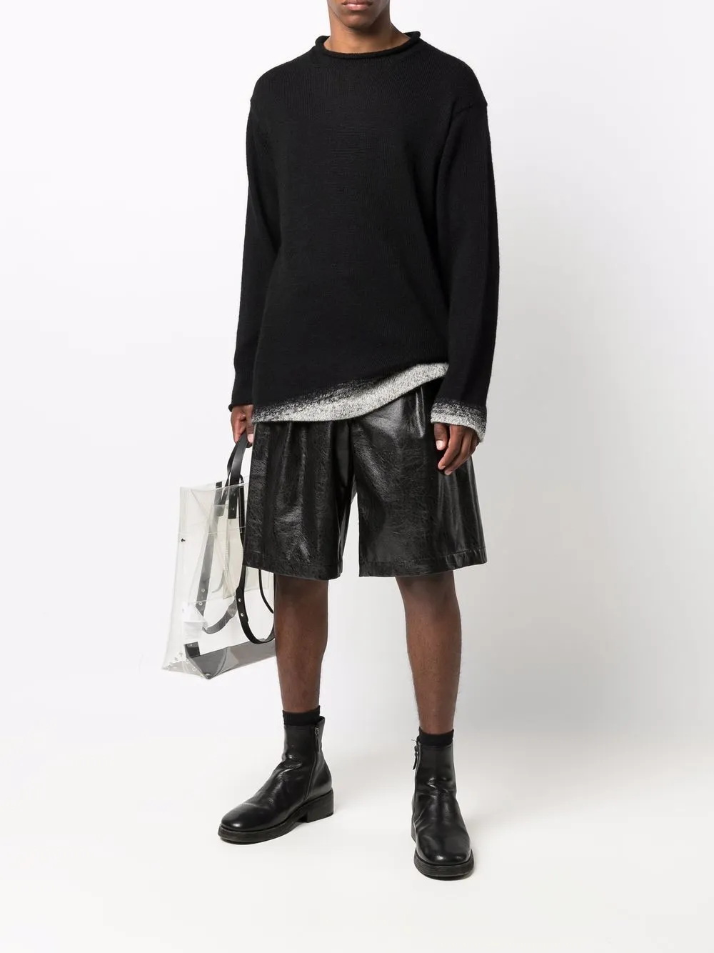 фото Yohji yamamoto шорты широкого кроя