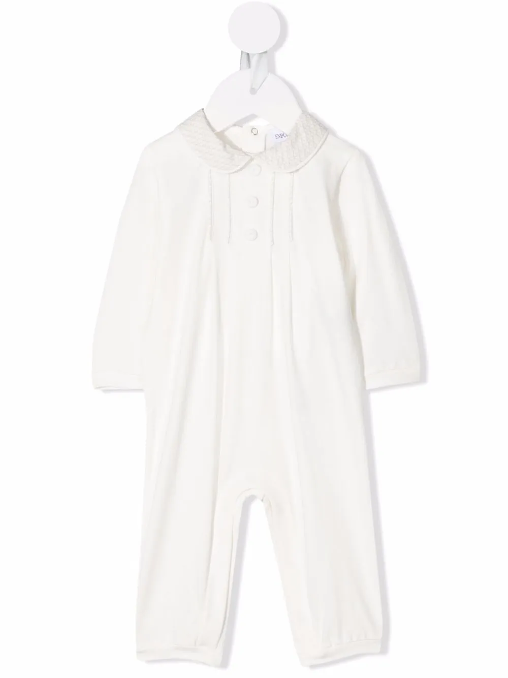 

Emporio Armani Kids mameluco con botones decorativos - Blanco