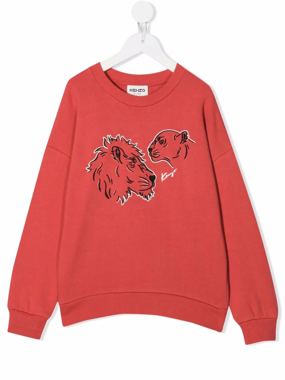 

Kenzo Kids Lion-print sweatshirt - Red