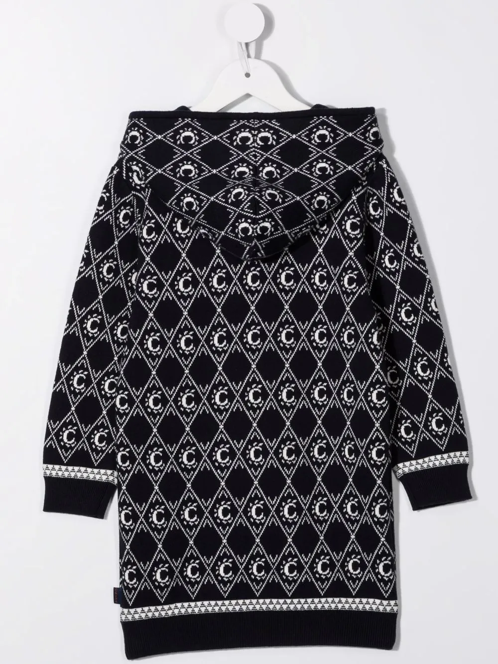 фото Chloé kids платье с капюшоном и монограммой