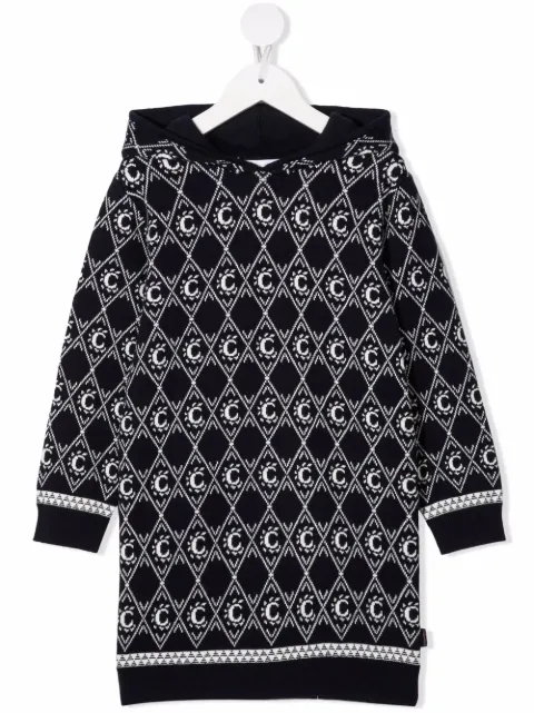 Chloé Kids فستان بهودي ونقش مونوغرام