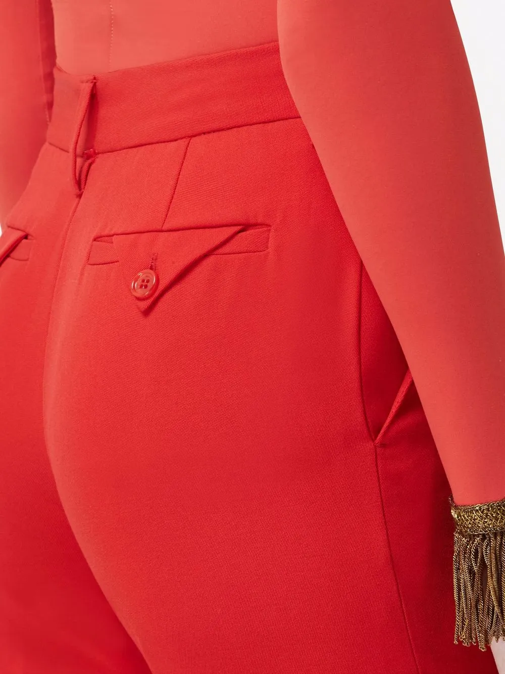 фото Burberry брюки строгого кроя с завышенной талией