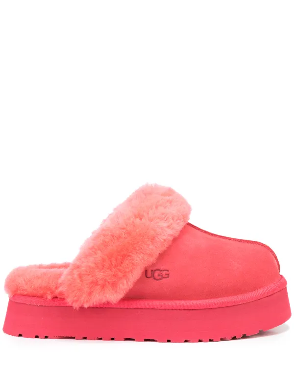 Shop UGG Disquette suede slippers with 