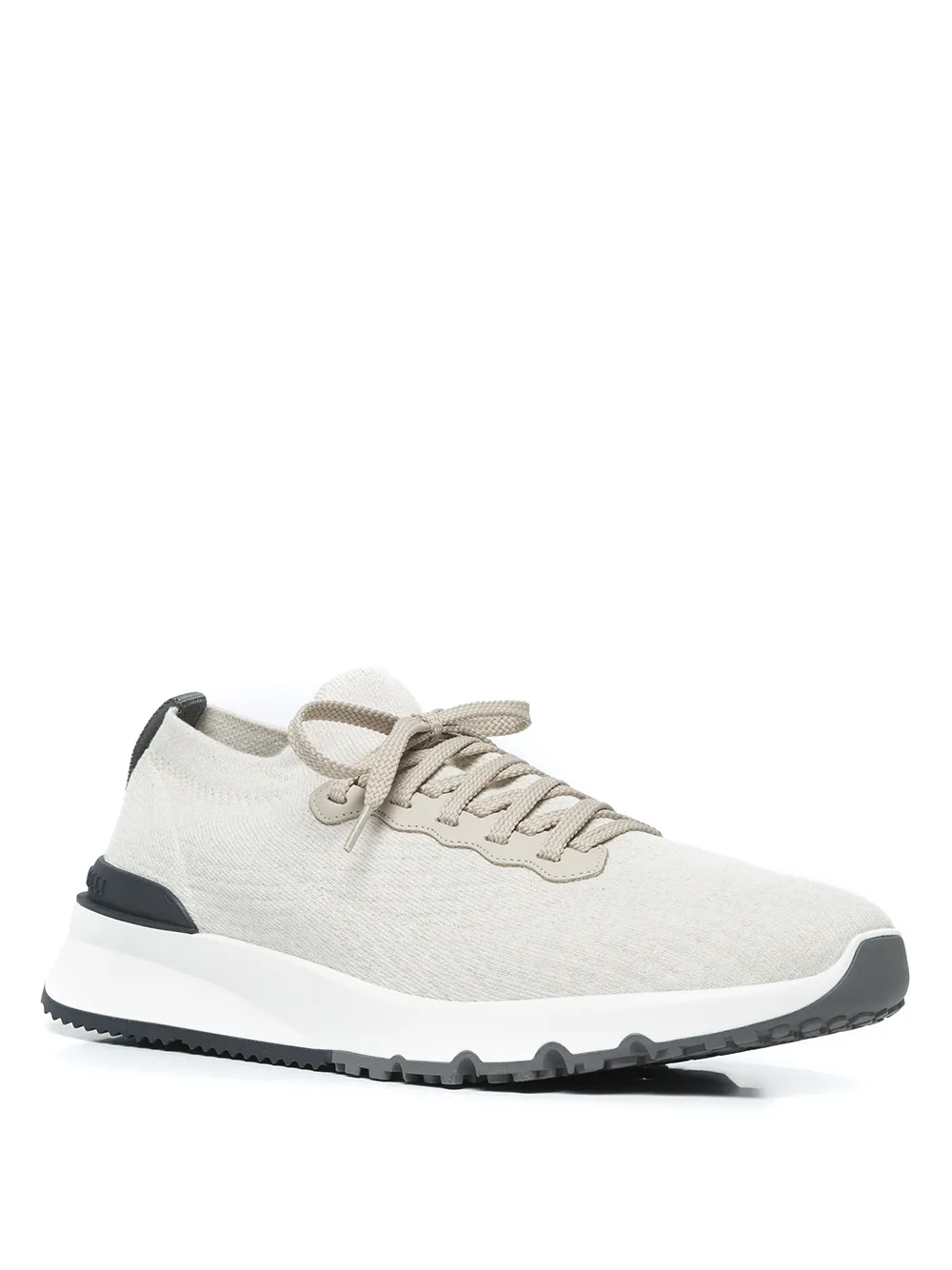 Brunello Cucinelli Gebreide sneakers - Beige