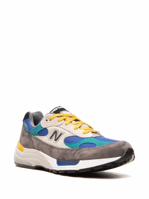 New Balance 992 "Grey/Blue/Teal/Yellow" low-top sneakers M992RR - 1