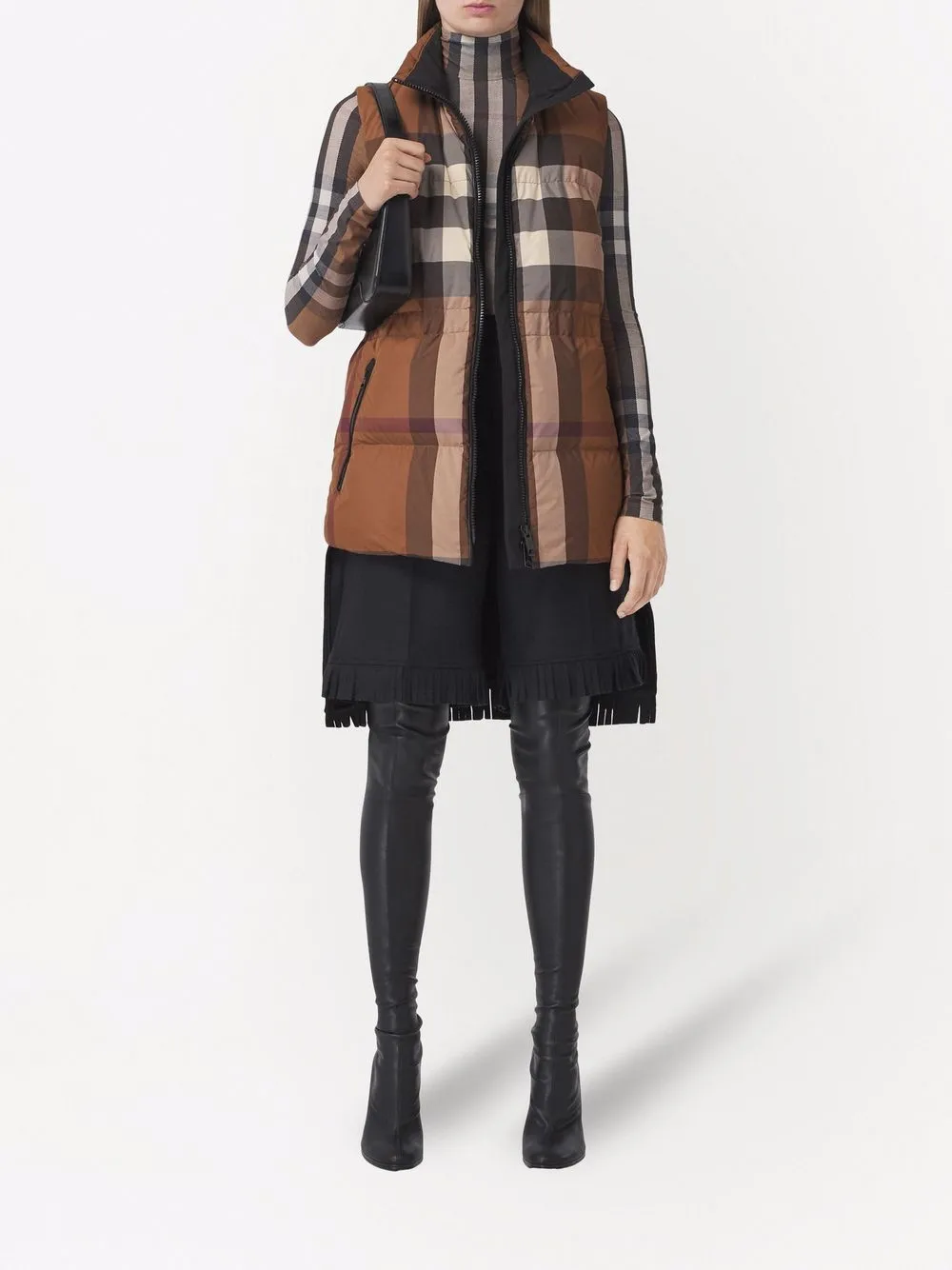 фото Burberry жилет в клетку