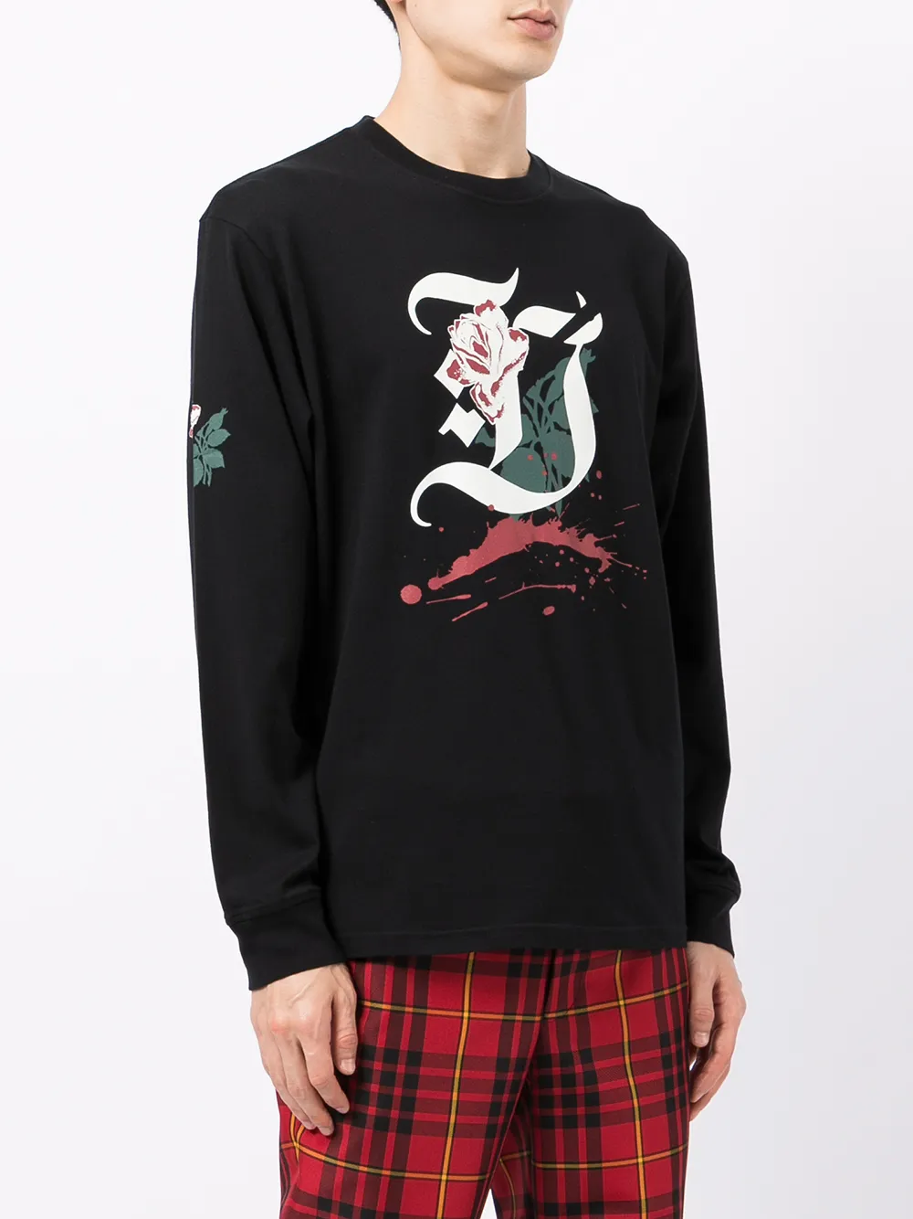 фото Undercover футболка с длинными рукавами и логотипом