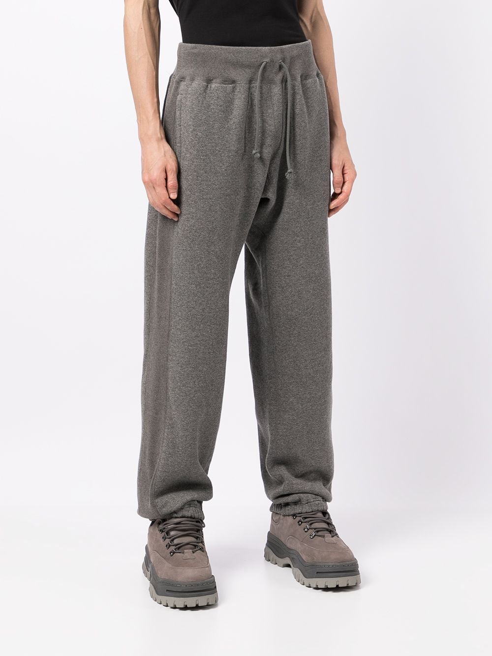 Shop Undercover Logo-patch Drawstring Track Pants In 灰色