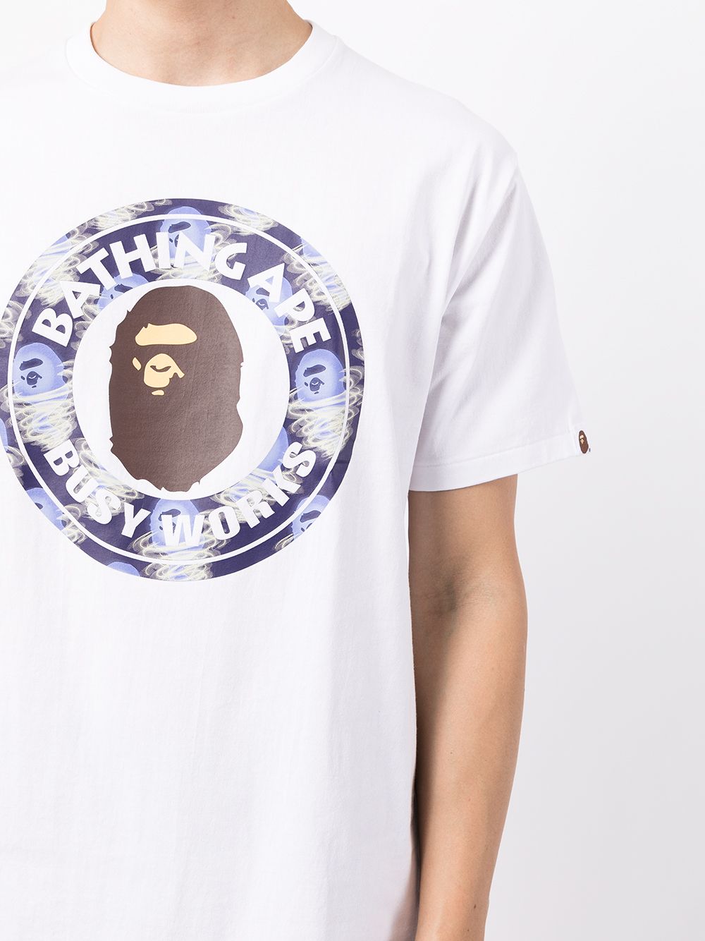 A BATHING APE® logo-print T-shirt - Farfetch