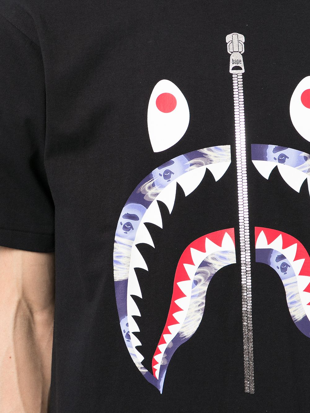 фото A bathing ape® футболка с принтом monster