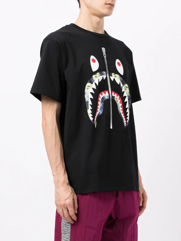 Bathing ape shark t shirt clearance