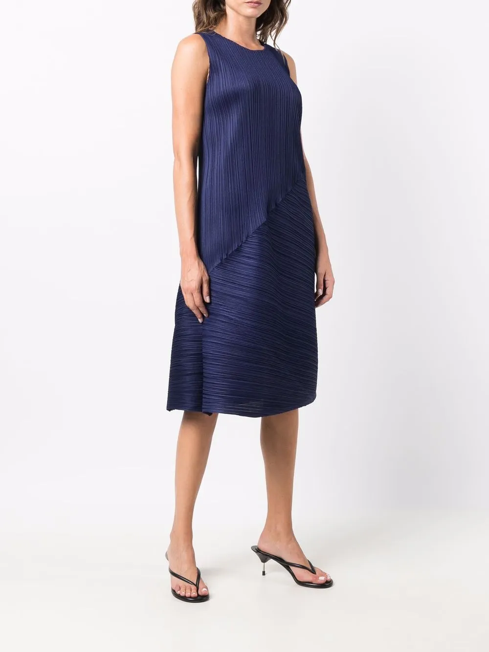 фото Pleats please issey miyake платье без рукавов с плиссировкой