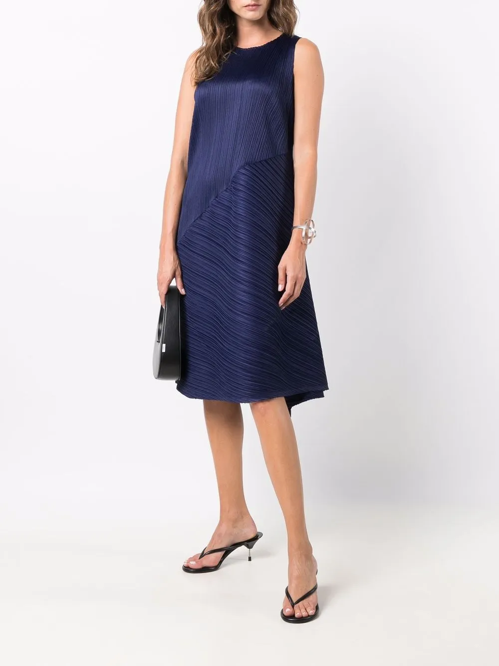 фото Pleats please issey miyake платье без рукавов с плиссировкой