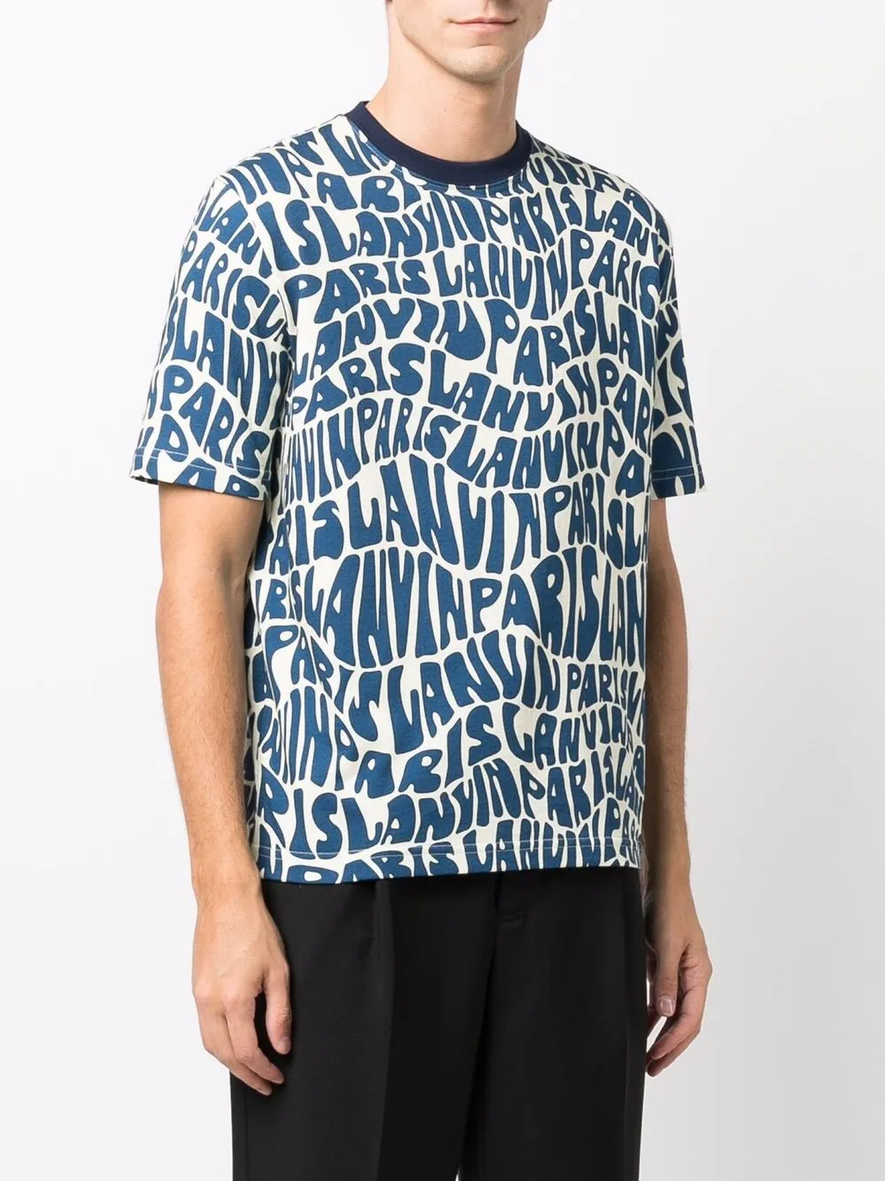 фото Lanvin футболка с графичным принтом