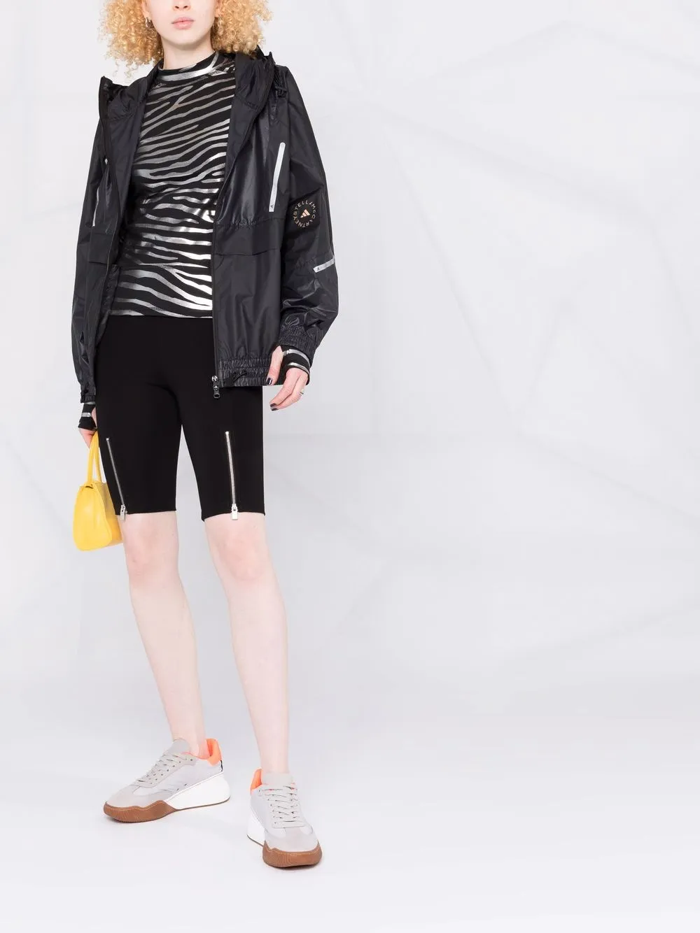 фото Adidas by stella mccartney топ с зебровым принтом