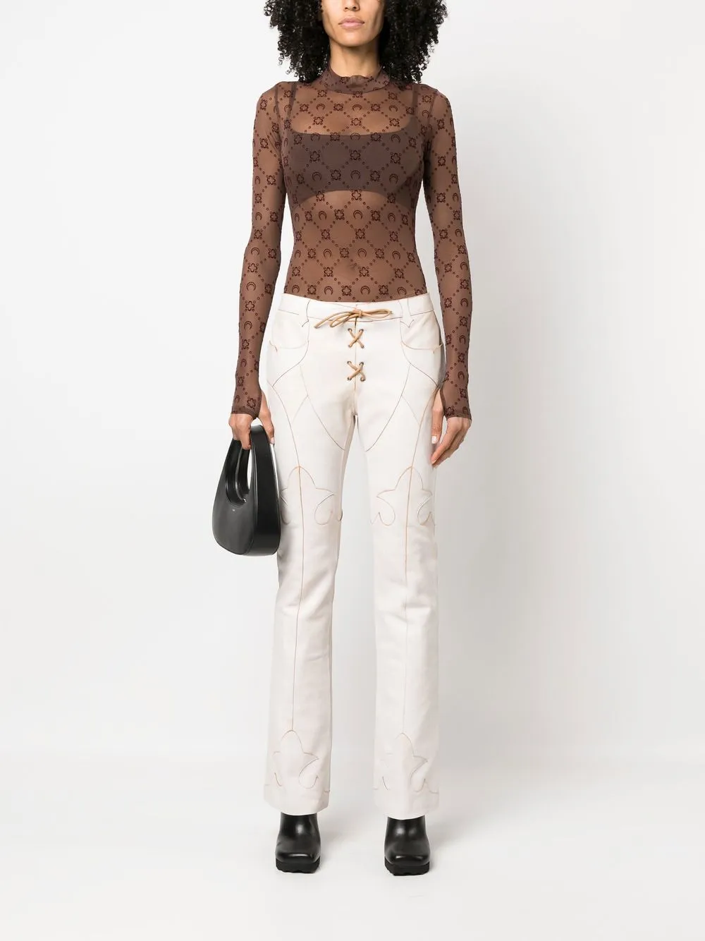 Acne Studios Flared broek - Wit