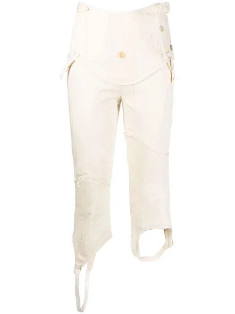 Acne Studios distressed cropped trousers
