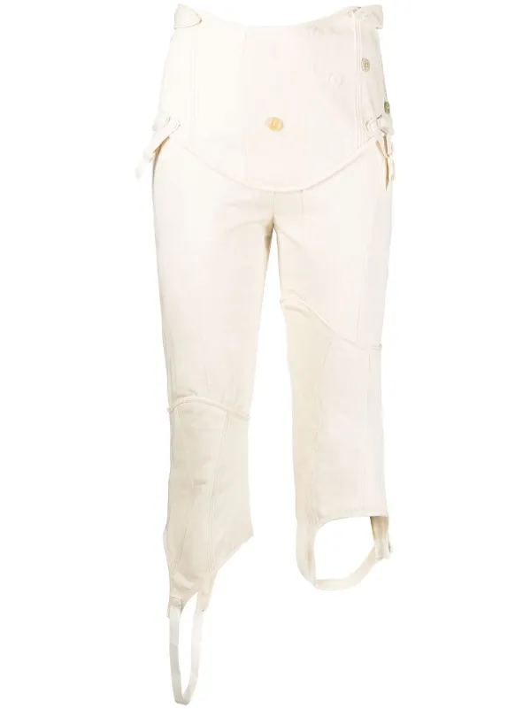 Acne Studios Distressed Cropped Trousers Farfetch