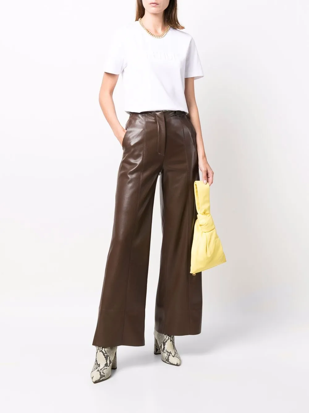 фото Fendi футболка с тисненым логотипом