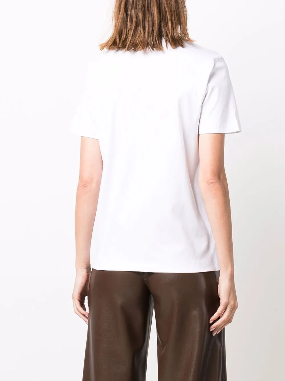 фото Fendi футболка с тисненым логотипом