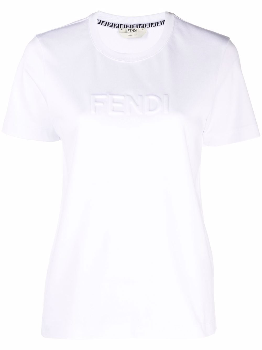 фото Fendi футболка с тисненым логотипом