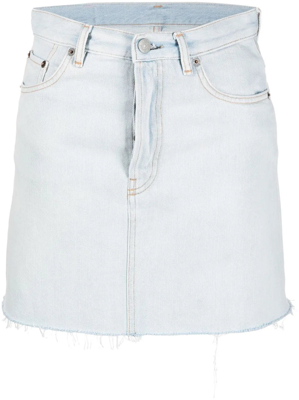 

Acne Studios raw-cut denim skirt - Blue