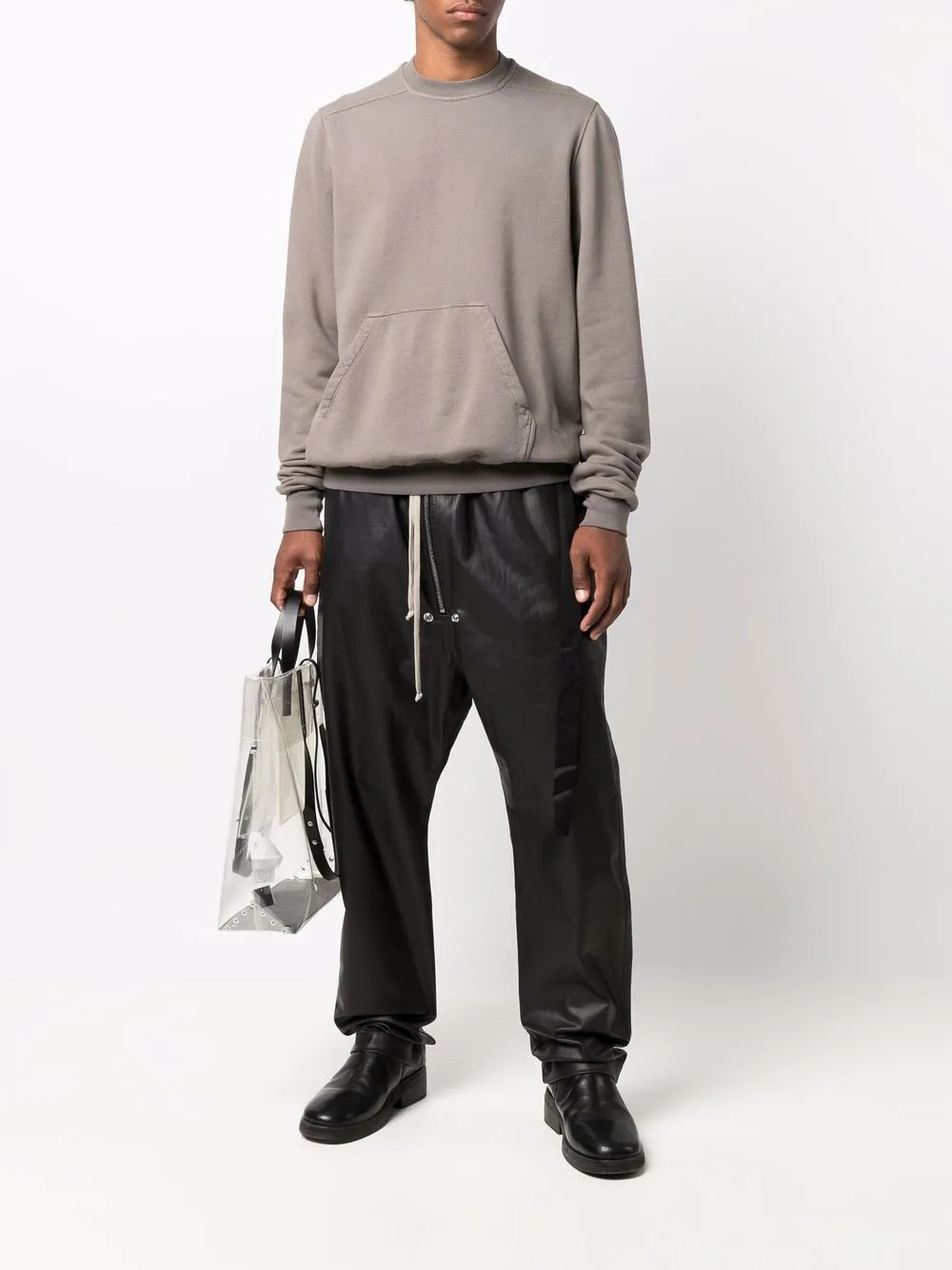 фото Rick owens drkshdw толстовка из органического хлопка с накладным карманом
