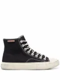Acne Studios Ballow tumbled high-top sneakers - Black