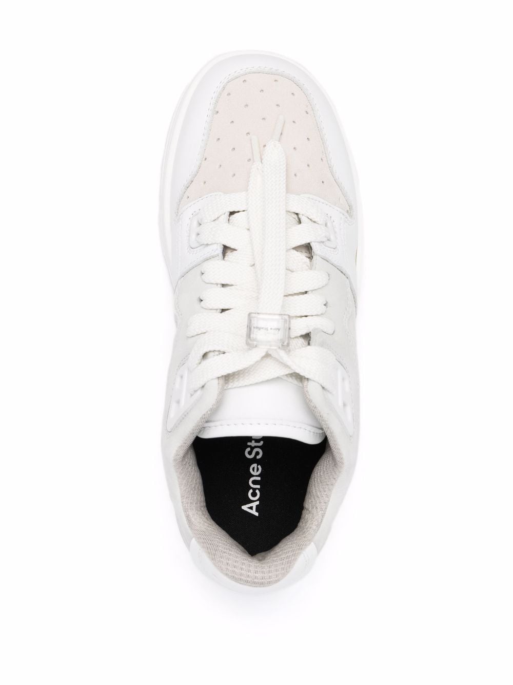 Shop Acne Studios Perforated-detail Low Top Sneakers In White