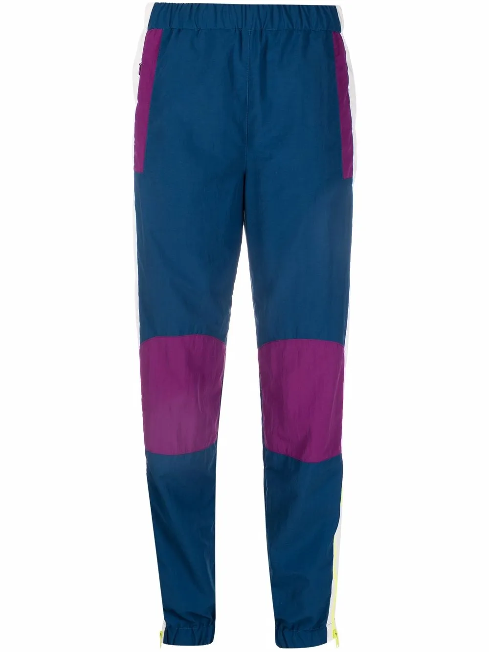 

Kenzo cross logo colour-blocked trackpants - Blue