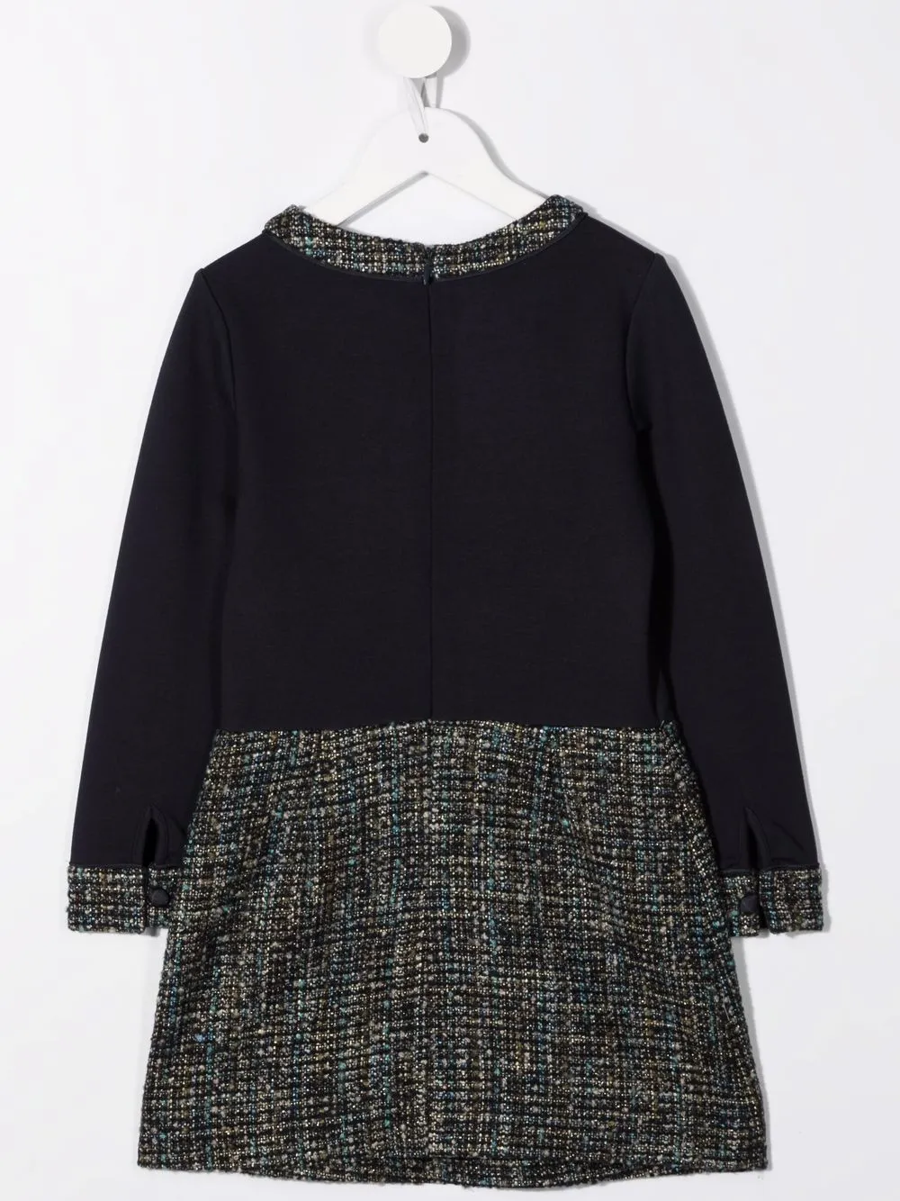 фото Emporio armani kids платье с твидовой вставкой