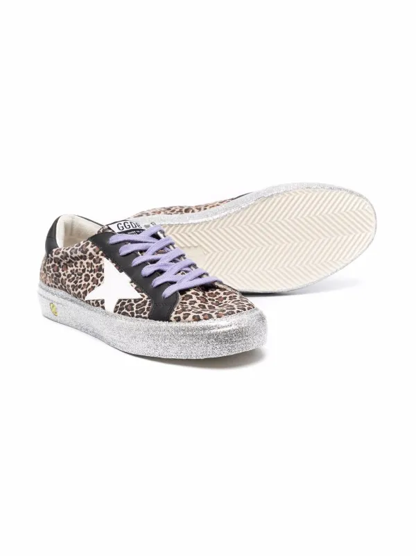 Leopard print trainers kids clearance