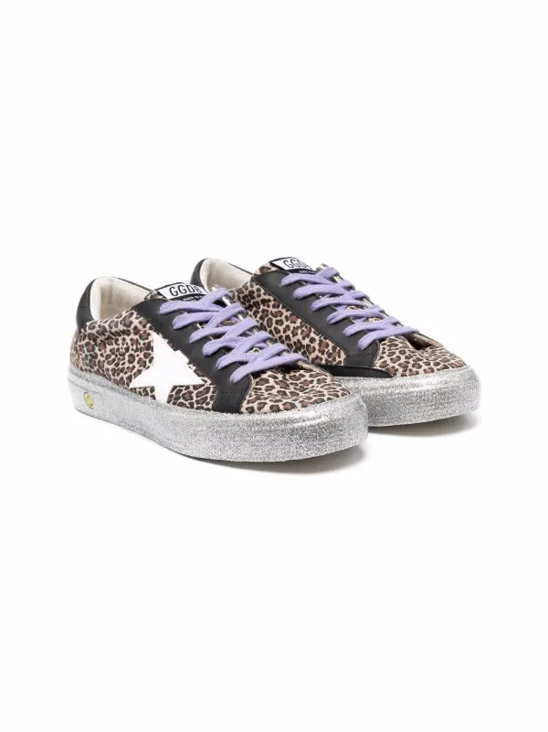Leopard print trainers kids clearance