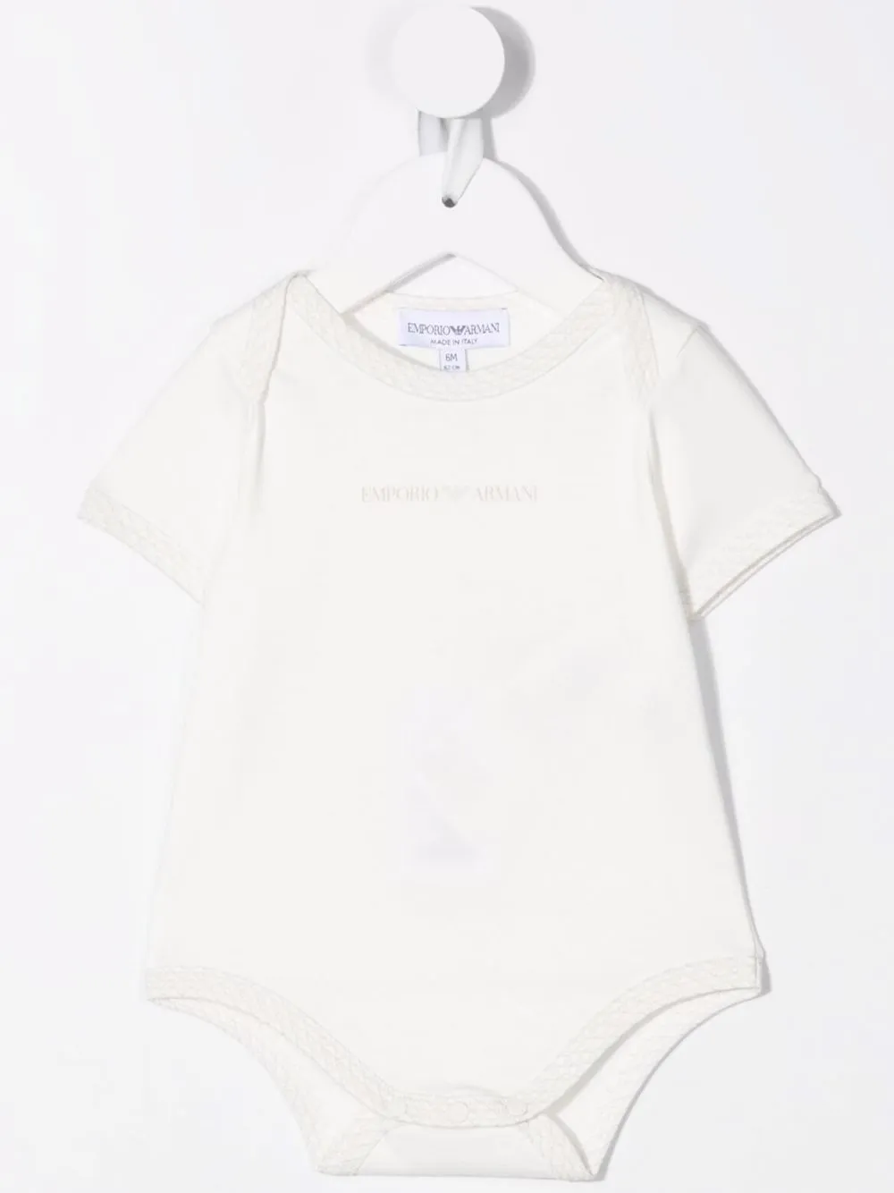 Shop Emporio Armani Logo-print Romper Pack In White