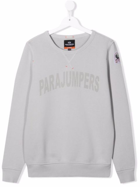 Parajumpers Kids TEEN logo-print crewneck sweatshirt