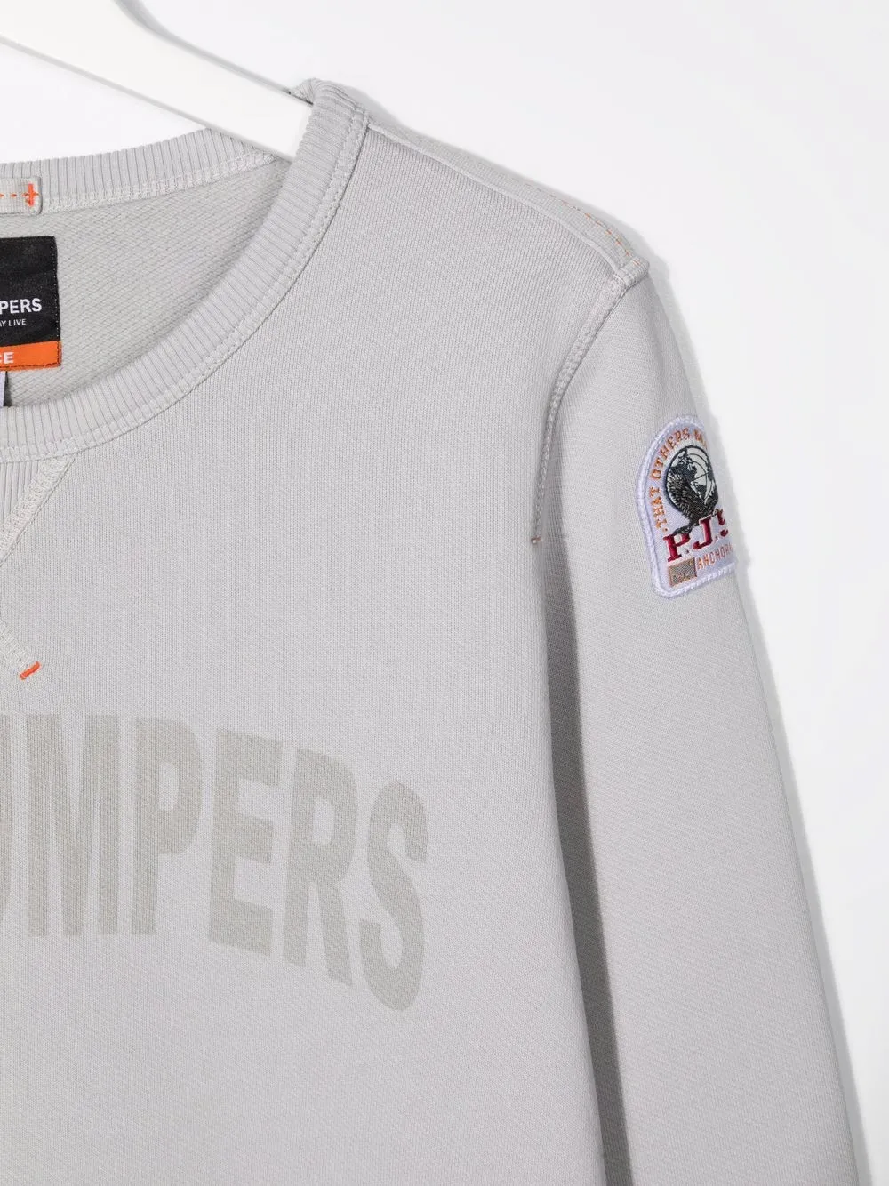 фото Parajumpers kids толстовка с круглым вырезом и логотипом