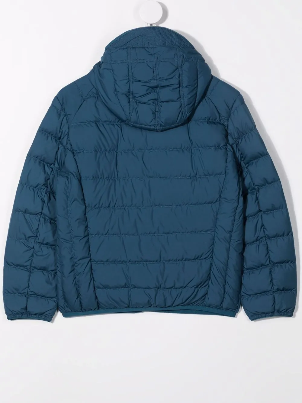 фото Parajumpers kids пуховик с капюшоном и нашивкой-логотипом
