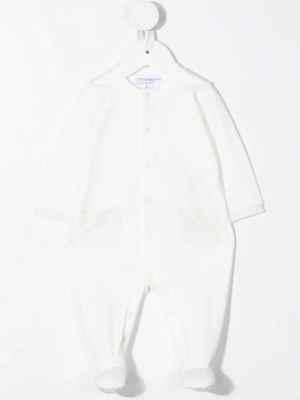 фото Emporio armani kids комплект из комбинезона и нагрудника с логотипом