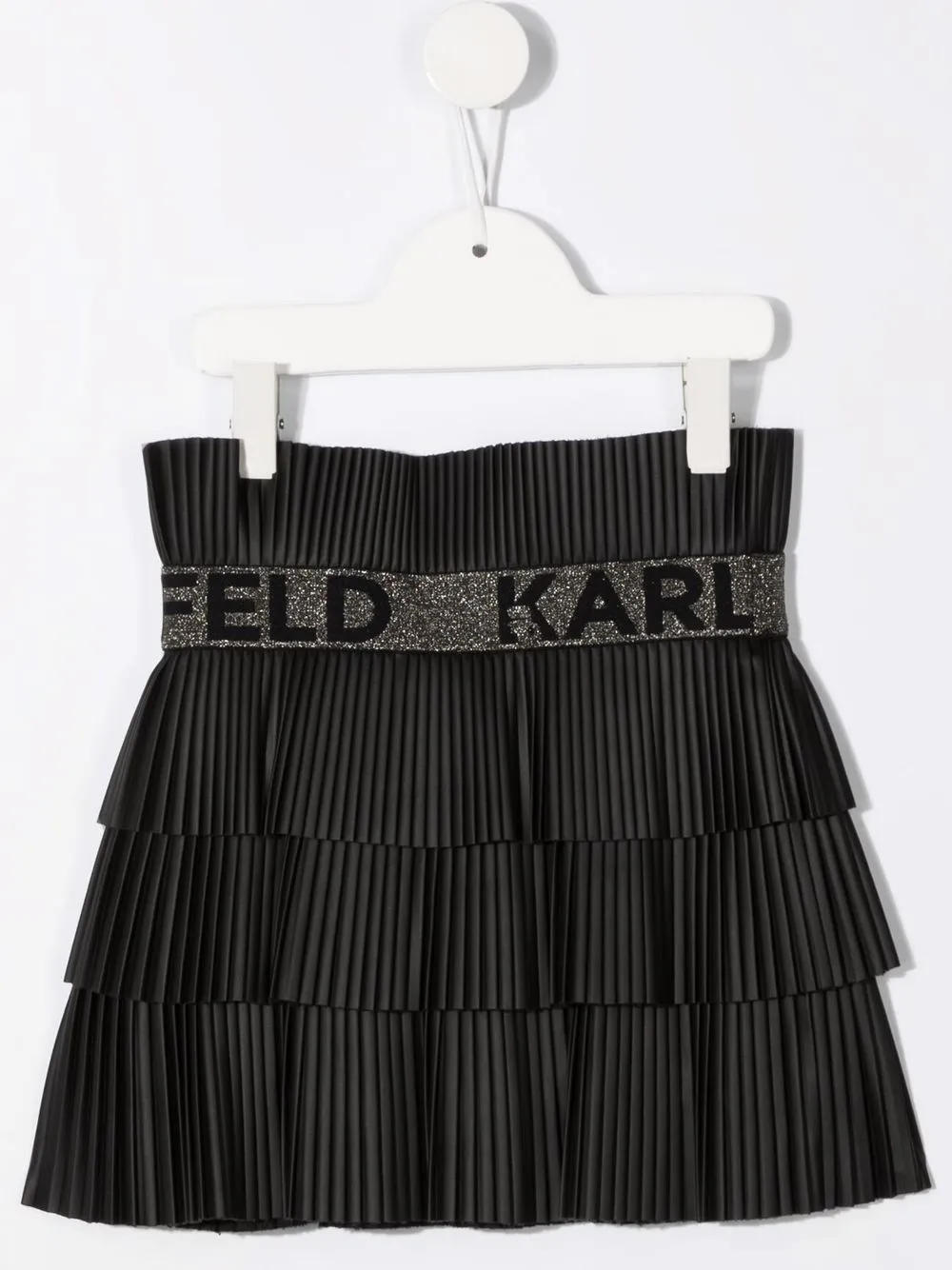 фото Karl lagerfeld kids плиссированная юбка с логотипом