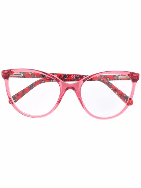Love Moschino フローラル キャットアイ 眼鏡フレーム