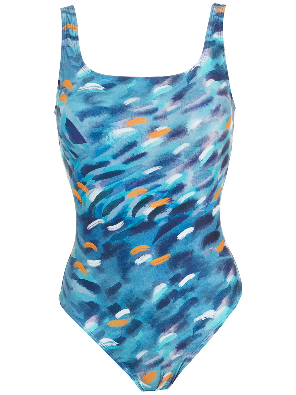 

Lenny Niemeyer Oceano graphic-print swimsuit - Blue