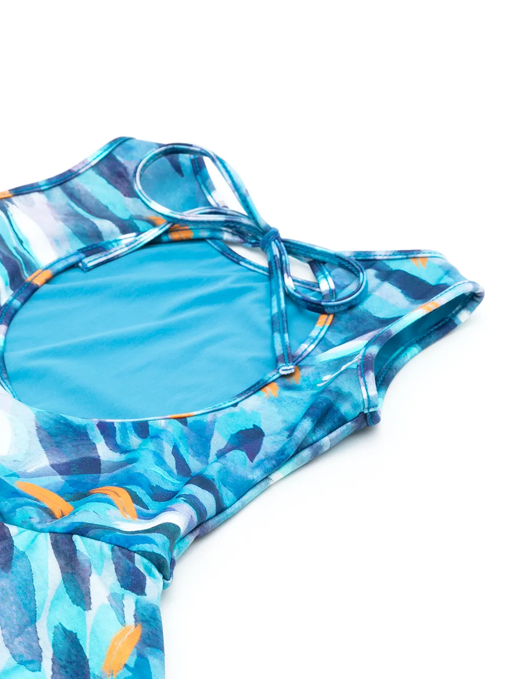 Lenny Niemeyer Badpak met peplum tailleband - Blauw