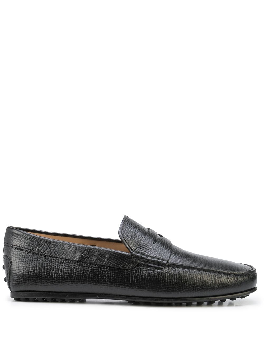 Tod's Grained Leather Penny Loafers - Farfetch