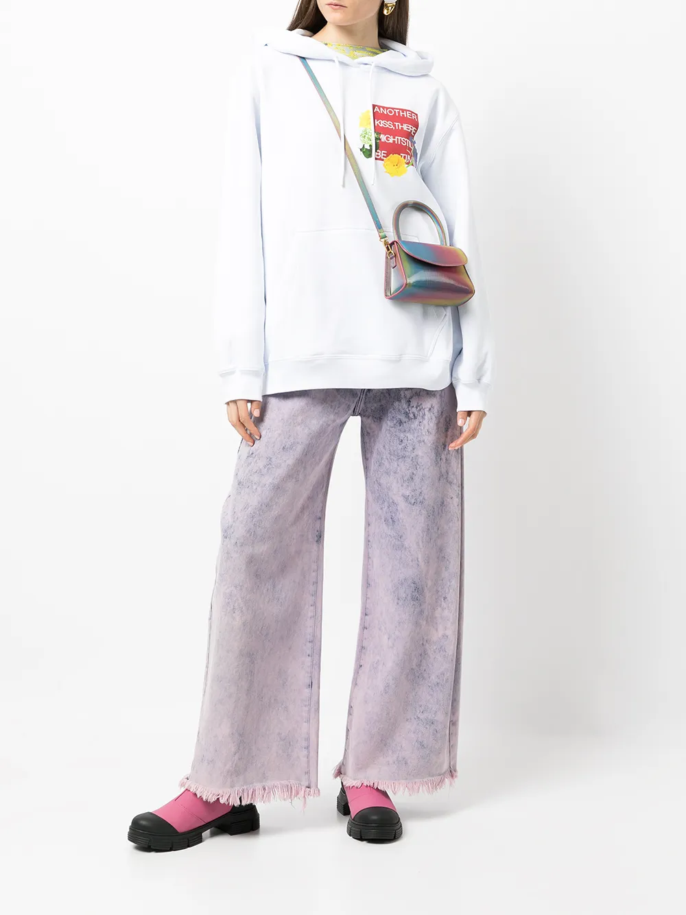 фото Msgm худи с графичным принтом